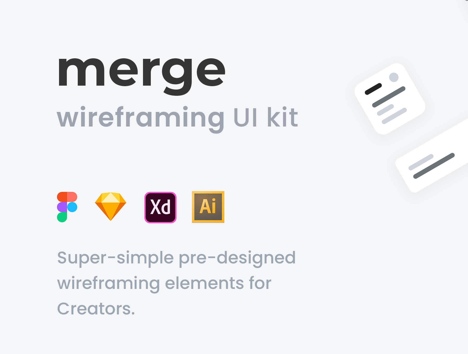 کیت طراحی وایرفریم – Merge Wireframing UI Kit