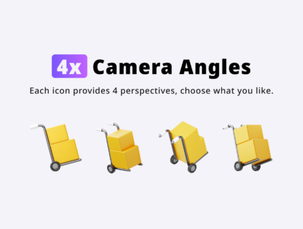 مجموعه 30 آیکون سه بعدی E-commerce 3D icon set