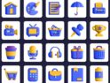 75 آیکون سه بعدی عمومی – 3D General Icons