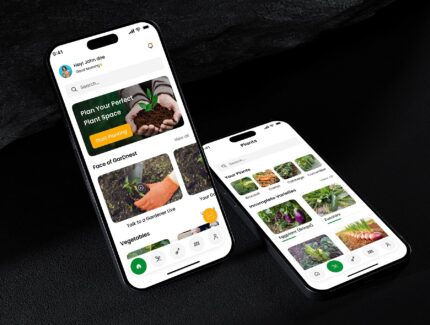 کیت رابط کاربری اپلیکیشن باغبانی – Garden Planner Mobile App UI Kit