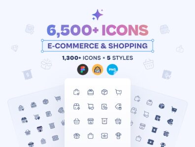مجموعه آیکون های حرفه ای جادویی – magicoon – 6,500+ E-Commerce and Shopping Icons Set 