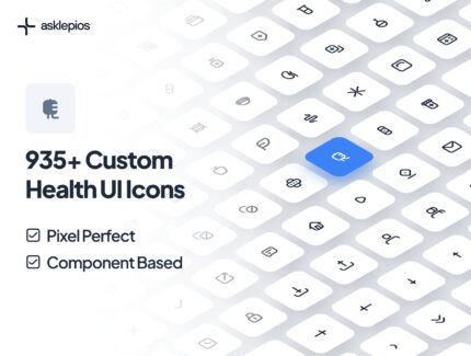 کیت رابط کاربری – اپلیکیشن مراقبت سلامت و تندرستی با هوش مصنوعی – asklepios UI Kit: AI Healthcare & Wellness App