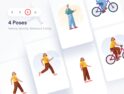 مجموعه وکتور کاراکتر Sapiens Character Builder Library