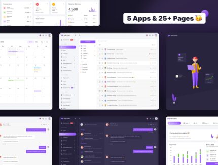 کیت رابط کاربری Materio – Admin Dashboard UI Kit