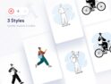 مجموعه وکتور کاراکتر Sapiens Character Builder Library