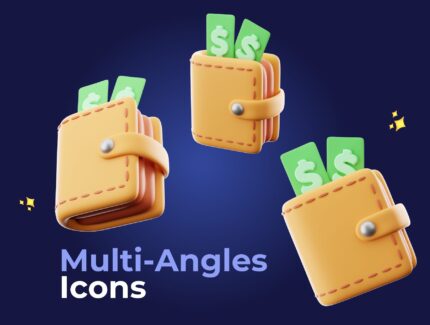 آیکون سه بعدی مالی – 3D Stylized Finance pack