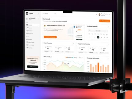 کیت رابط کاربری وب‌اپ بازاریابی ایمیلی – Email Marketing Web App UI Kit