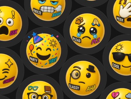 ایکون‌های ایموجی سه‌بعدی پانک – Punk Emoji 3D Icon Set
