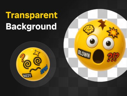 ایکون‌های ایموجی سه‌بعدی پانک – Punk Emoji 3D Icon Set