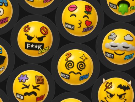 ایکون‌های ایموجی سه‌بعدی پانک – Punk Emoji 3D Icon Set