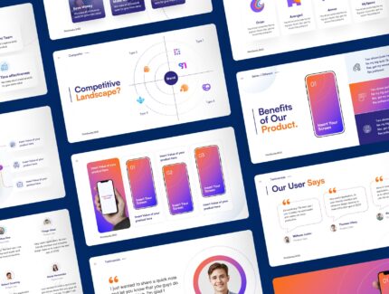 قالب ارائه پرزنتیشن جذب سرمایه در فیگما – Deckly – Pitch Deck Presentation Figma Template