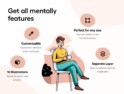 وکتور Mentally – Mental health Illustration Set