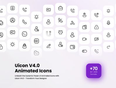 مجموعه آیکون متحرک – Uicon V4.0 – Animated Icons 