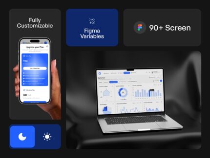 کیت رابط کاربری داشبورد تحلیل فروش – Salytics – Sales Analytics Dashboard UI KIT