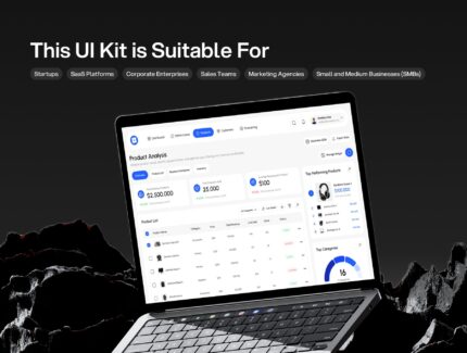 کیت رابط کاربری داشبورد تحلیل فروش – Salytics – Sales Analytics Dashboard UI KIT
