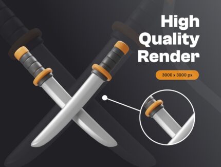 پک آیکون سه بعدی نینجا – Ninja 3D Icon Pack