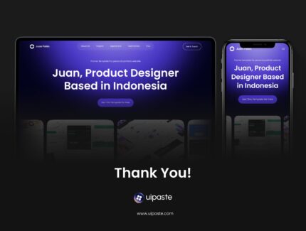 خوان پابلو – وب‌سایت نمونه‌کار شخصی – Juan Pablo – Personal Portofolio Website