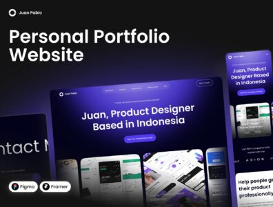 خوان پابلو – وب‌سایت نمونه‌کار شخصی – Juan Pablo – Personal Portofolio Website 