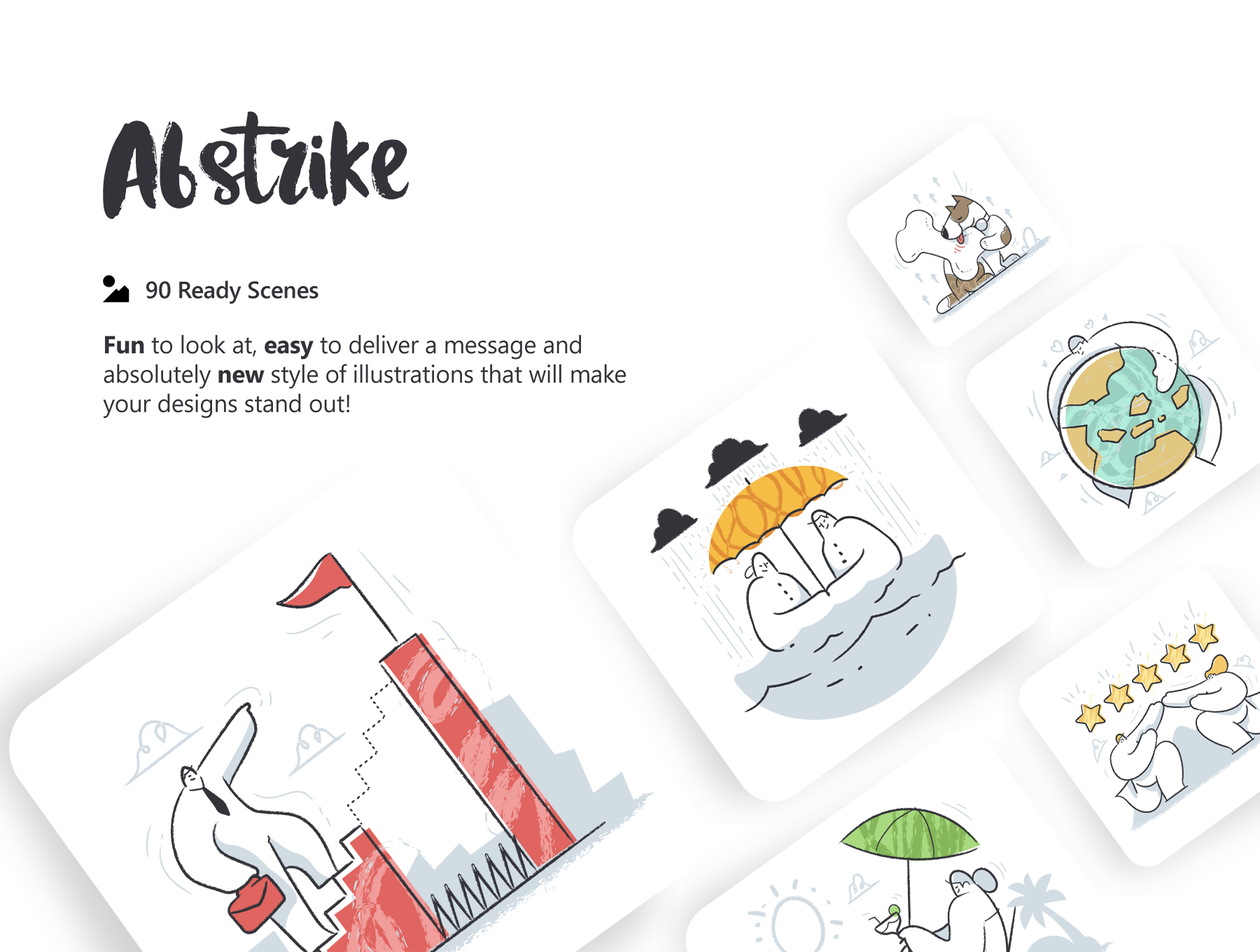 تصاویر ایلوستریشن ابستراک – Abstrike illustrations