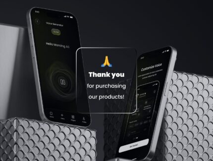 کیت رابط کاربری هوش مصنوعی – Voice Verse – AI Generator – UI Kit