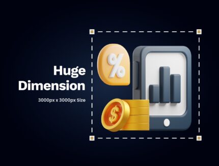 آیکون مالی ۳ بعدی – 3D Finance Icon