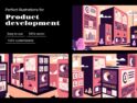 تصاویر ایلوستریشن سیستم طراحی – Design system illustrations