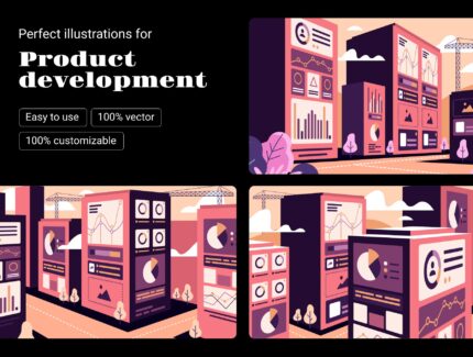 تصاویر ایلوستریشن سیستم طراحی – Design system illustrations