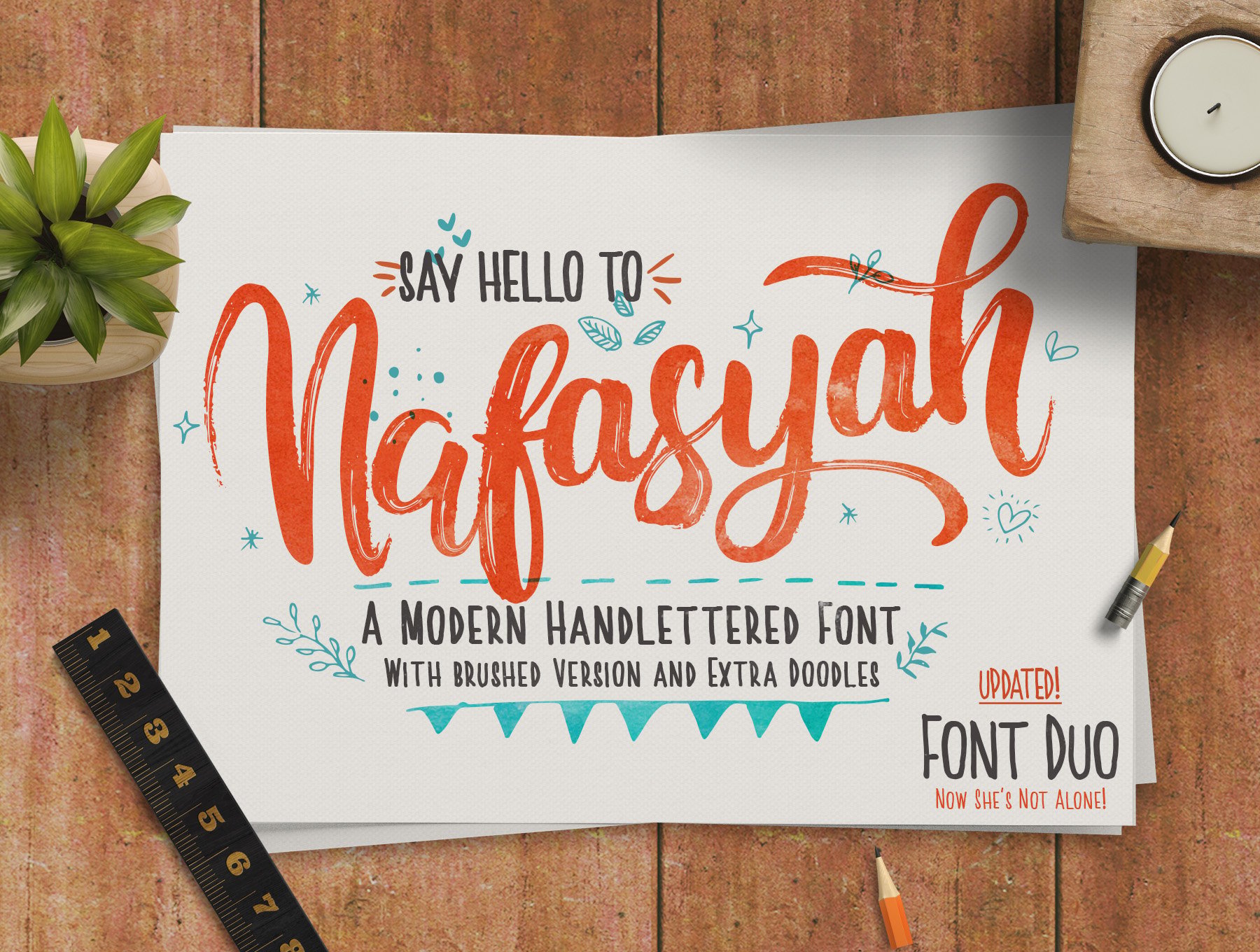 مجموعه فونت های دستنویس – Nafasyah