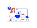 تصاویر مدرن خطی تخت کسب‌وکار – Modern Flat Line Business illustrations