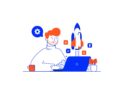 تصاویر مدرن خطی تخت کسب‌وکار – Modern Flat Line Business illustrations