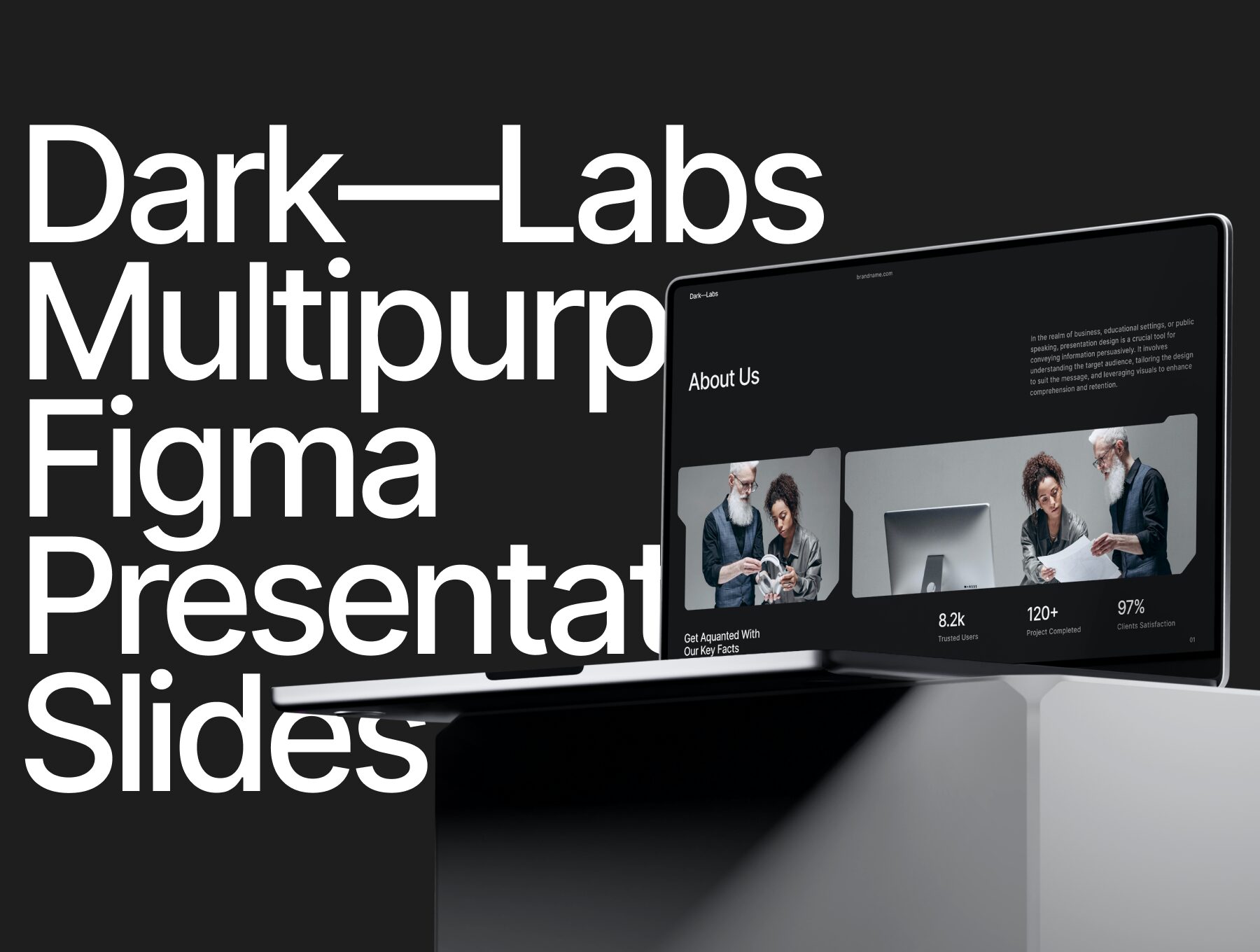 قالب ارائهی دارک آزمایشگاهها/ آیندهنگر – Dark—Labs / Futuristic Presentation Template