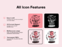 60 آیکون تصویرسازی عشق ولنتاین – Valentine Love Fintech Illustrations