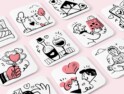 60 آیکون تصویرسازی عشق ولنتاین – Valentine Love Fintech Illustrations