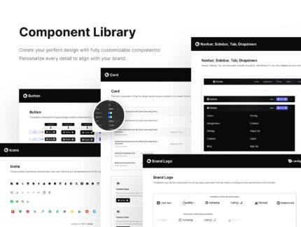 کیت رابط کاربری وب سایت – Clavio – SAAS Website UI Kit Design