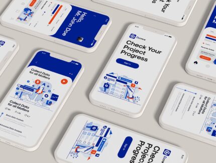 مجموعه ۴۰ مفهوم طراحی تخت مدرن – Set of 40 Modern Flat Design Concepts