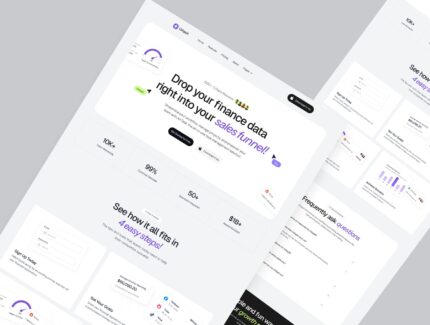 کیت رابط کاربری برای بازاریابی اپلیکیشن‌ها و فناوری مالی – UIAppX – Apps Marketing & Fintech SaaS UI Kit