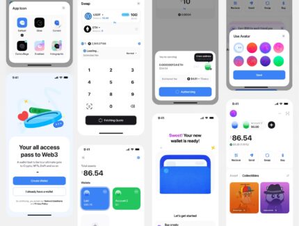 شبح – کیت رابط کاربری کیف پول کریپتو – Ghost – Crypto Wallet UI Kit