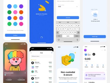 شبح – کیت رابط کاربری کیف پول کریپتو – Ghost – Crypto Wallet UI Kit