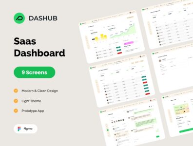 کیت رابط کاربری داشبورد نرم‌افزار به عنوان سرویس – SaaS Dashboard UI KIT 