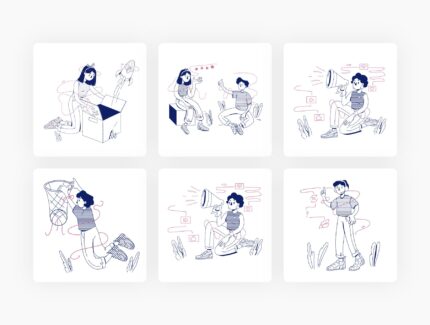 تصاویر ایلوستریشن خطی – Lined Illustrations