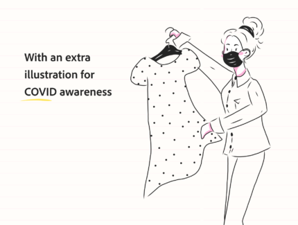 بسته تصویرسازی تجارت الکترونیک – E-commerce Illustration Pack