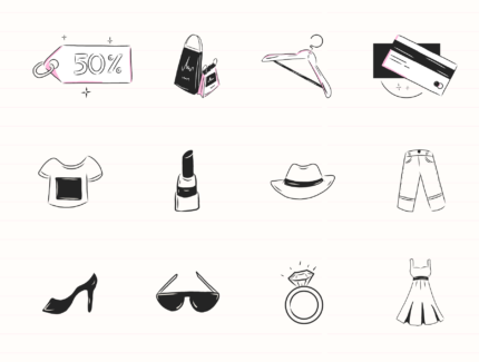 بسته تصویرسازی تجارت الکترونیک – E-commerce Illustration Pack