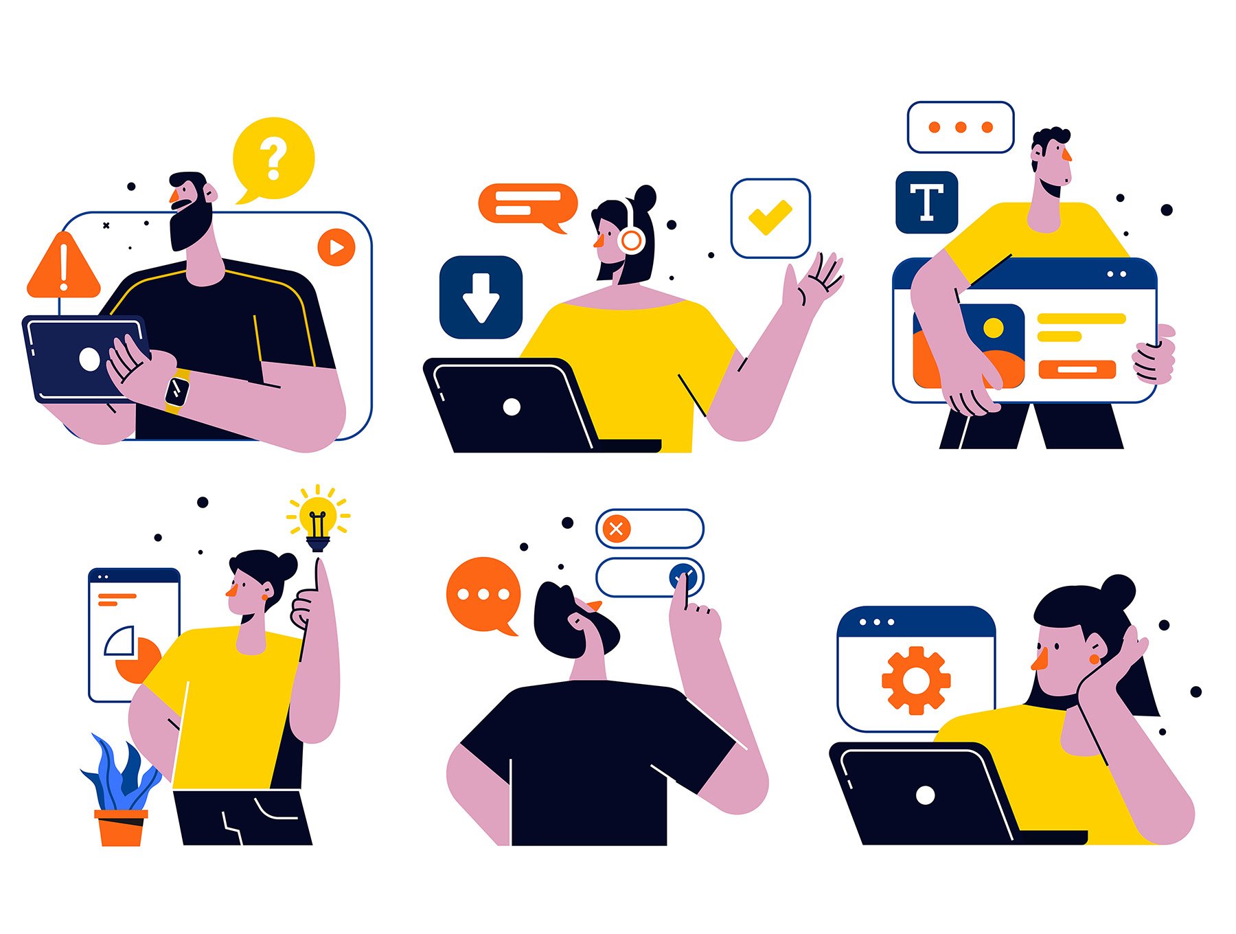 تصاویر ایلوستریشن افراد دارای کسب‌وکار – Business People illustrations