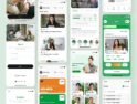 کیت رابط کاربری برنامه موبایل یادگیری زبان – Learna – Language Learning Mobile App UI Kit