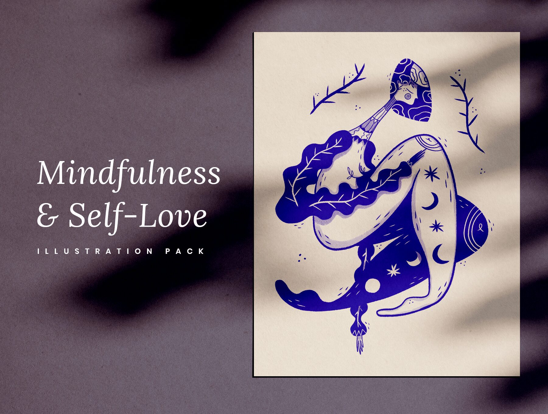 تصاویر ایلوستریشن خود مراقبتی و عشق به خود – Mindfulness & Self-love Illustrations | Drawings of Self-Care