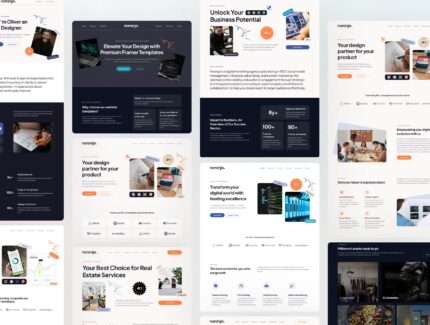 صفحه فرود چندمنظوره کسب‌وکار – Naranja – Multipurpose Business Landing Page