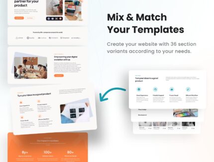 صفحه فرود چندمنظوره کسب‌وکار – Naranja – Multipurpose Business Landing Page