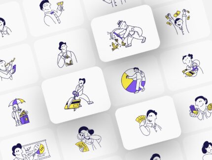 تصاویر ایلوستریشن مالی جان – Jon Finance Illustrations