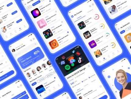 کیت UI برای اپلیکیشن دوره‌های آنلاین و آموزش مجازی – Elera – Online Course & E-Learning App UI Kit