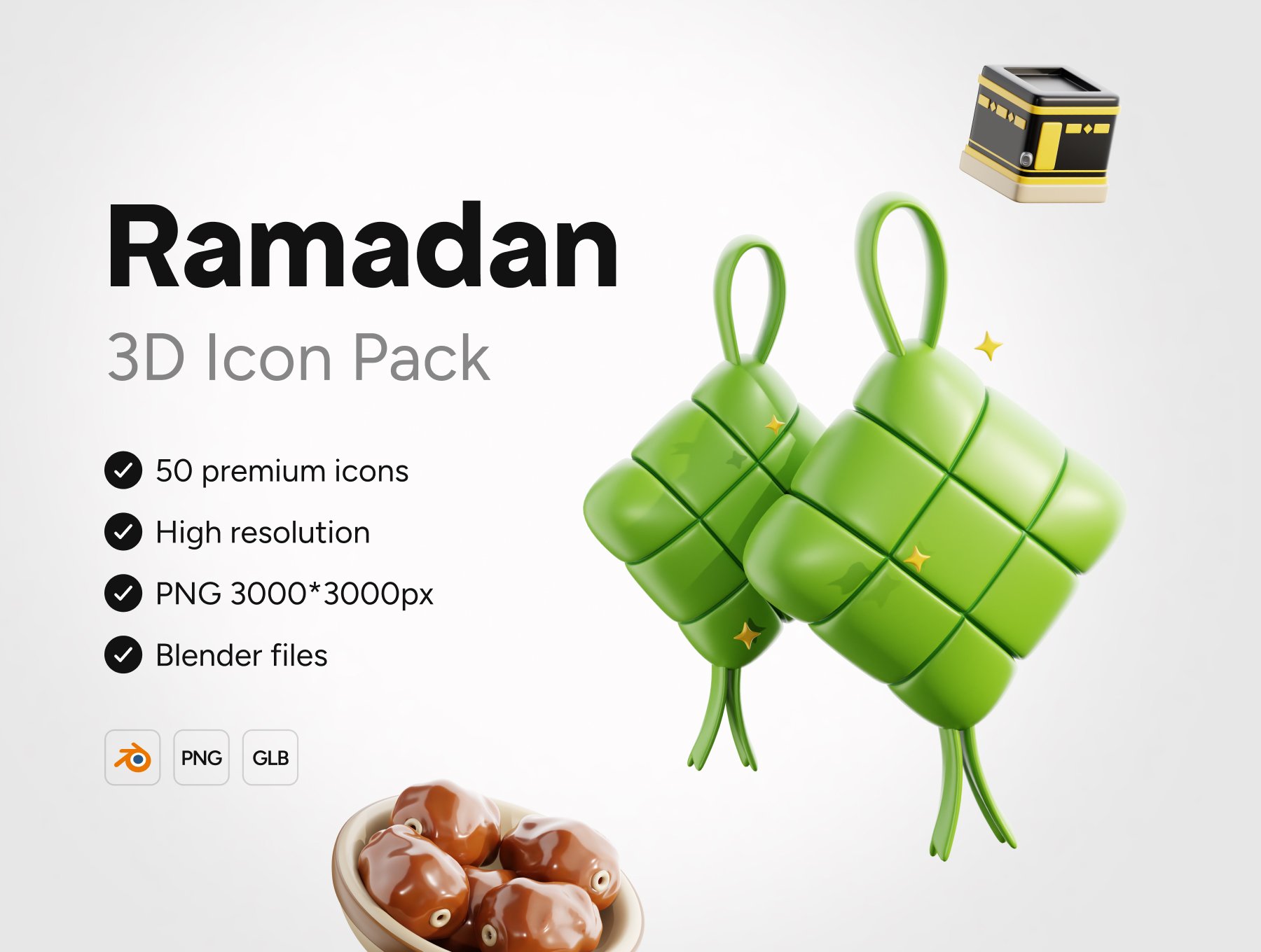 آیکون های سه بعدی رمضان – 3D Ramadan Icons